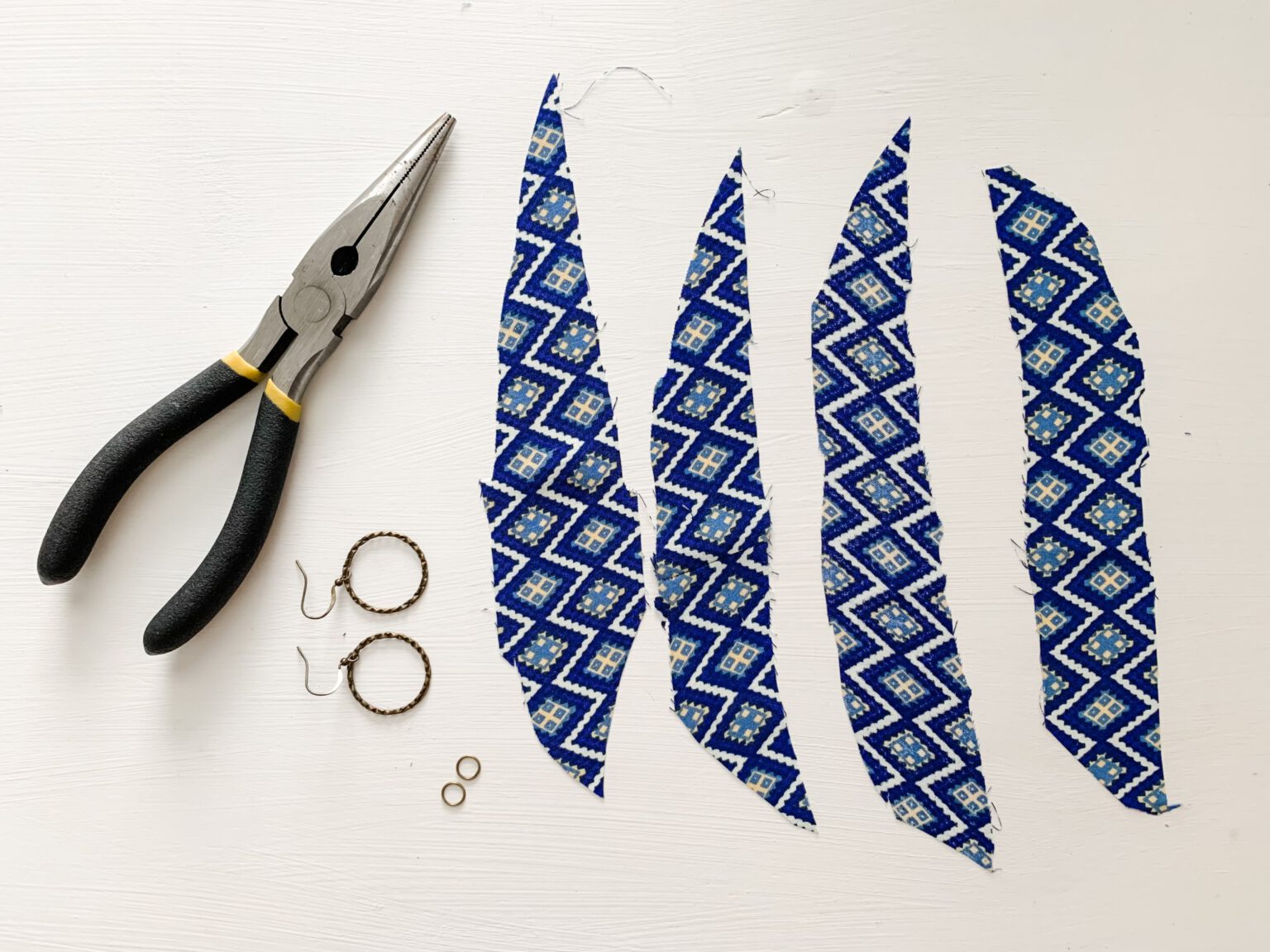 Fabric Earrings DIY How To Make Homemade Earrings