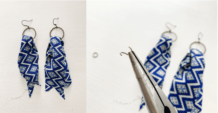 Fabric Earrings DIY How To Make Homemade Earrings