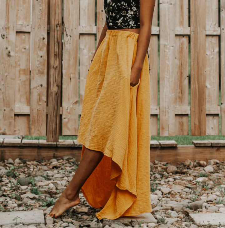singlet #white #yellow #skirt #high #low #lv #bag #glasse… | Flickr