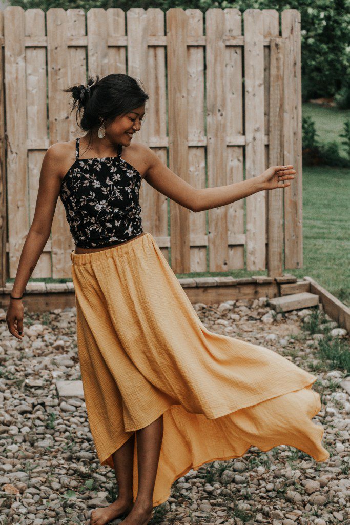 high low skirt sewing pattern