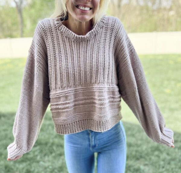 knit crochet hybrid sweater