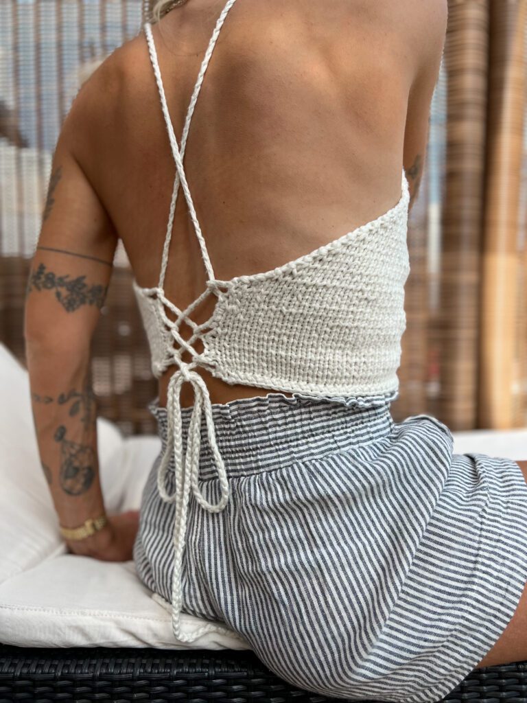 Knit Crop Top Pattern | Free Crop Top Knitting Pattern