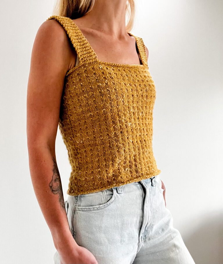 Easy Tank Top Knitting Pattern Free Summer Knitting Pattern