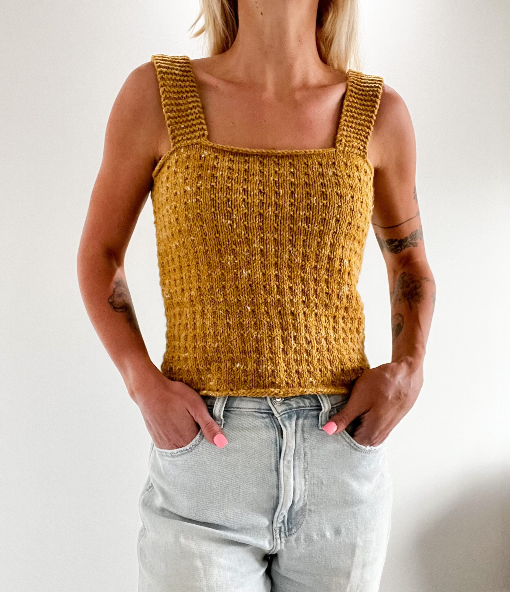 Easy Tank Top Knitting Pattern Free Summer Knitting Pattern