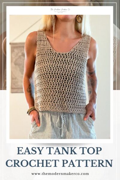 Simple Crochet Tank Top Pattern | DIY Crochet Top